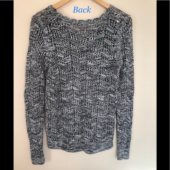 LOFT KNIT SCALLOPED POINTELLE SWEATER SIZE S - Picture 11 of 17